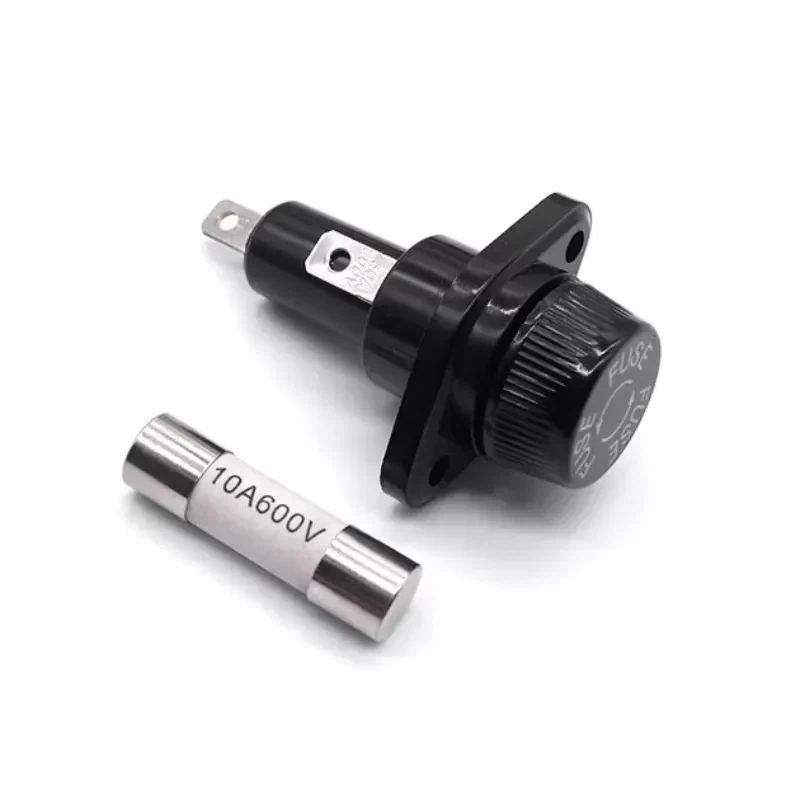 10 X 38mm 패널 마운트 퓨즈 홀더